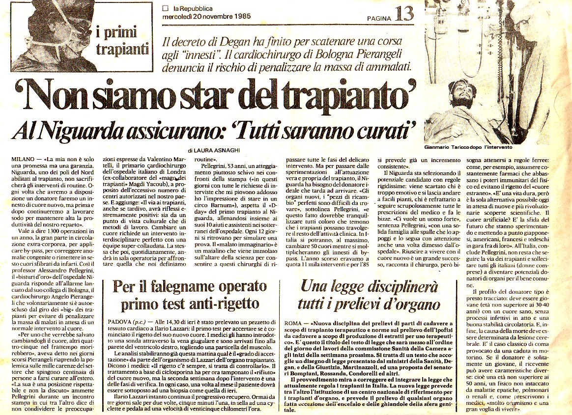 La Repubblica 2a 20 nov 1985 GianMario con il Dott Vigna.jpg